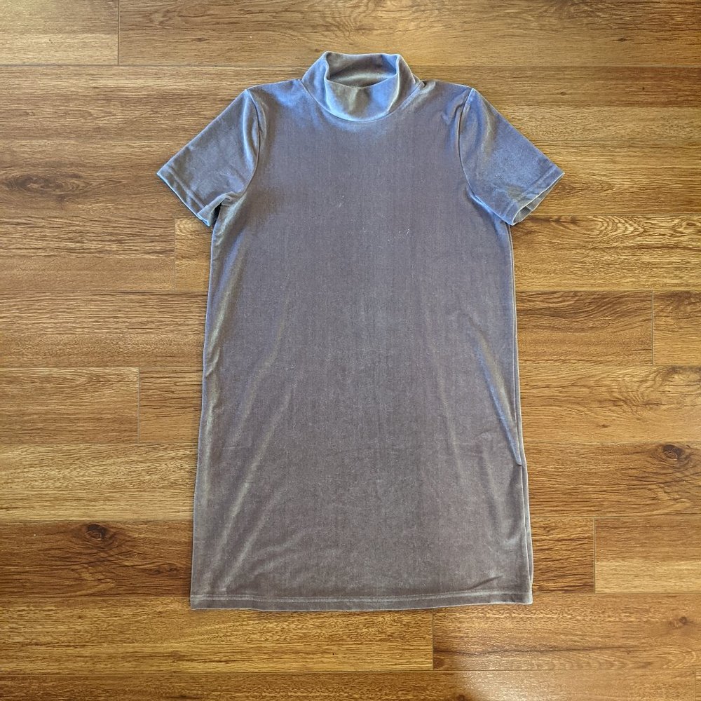 Madewell Pink Velvet Shift Dress